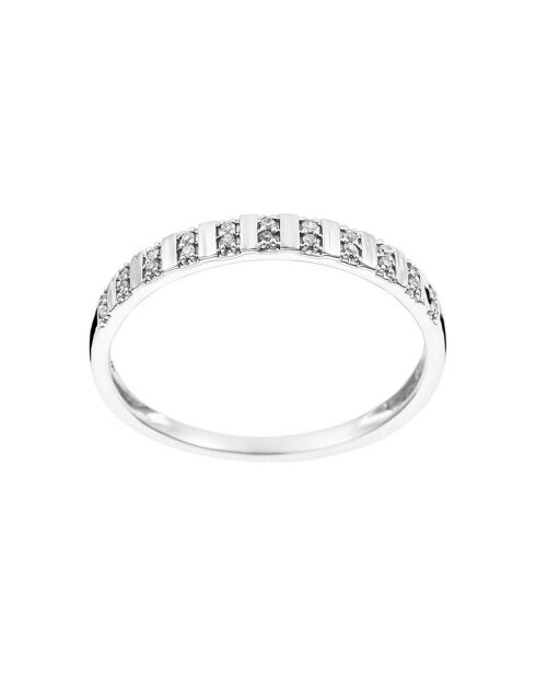 Bague Linéa Diamant 0.04 ct or blanc