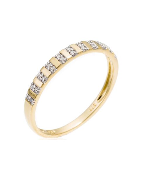 Bague Linéa Diamants 0.04 ct or jaune