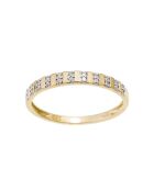 Bague Linéa Diamants 0.04 ct or jaune