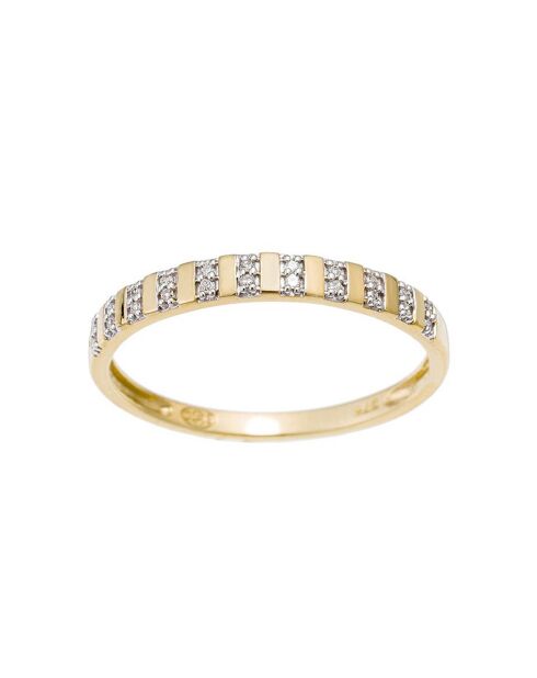 Bague Linéa Diamants 0.04 ct or jaune