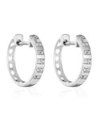 Boucles d'oreilles Linéa Diamants 0.08 ct or blanc