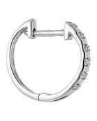Boucles d'oreilles Linéa Diamants 0.08 ct or blanc