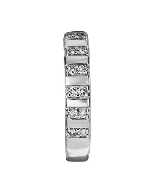 Boucles d'oreilles Linéa Diamants 0.08 ct or blanc