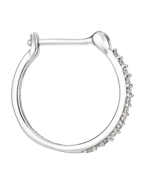 Sublieme oorringen met witgouden diamanten van 0,10 karaat