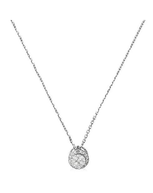 Pendentif  Mon Brillant Diamant 0.12 ct or blanc