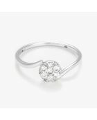 Solitaire Dot diamanten ring 0,25 kt witgoud