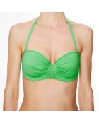 Haut de maillot de bain à coque bandeau La Rocking Beauty vert