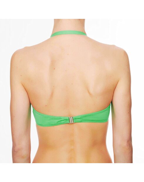 Haut de maillot de bain à coque bandeau La Rocking Beauty vert