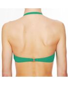 Haut de maillot de bain à coque bandeau La Jolie Baigneuse vert