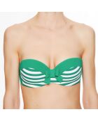 Haut de maillot de bain à coque bandeau La Jolie Baigneuse vert