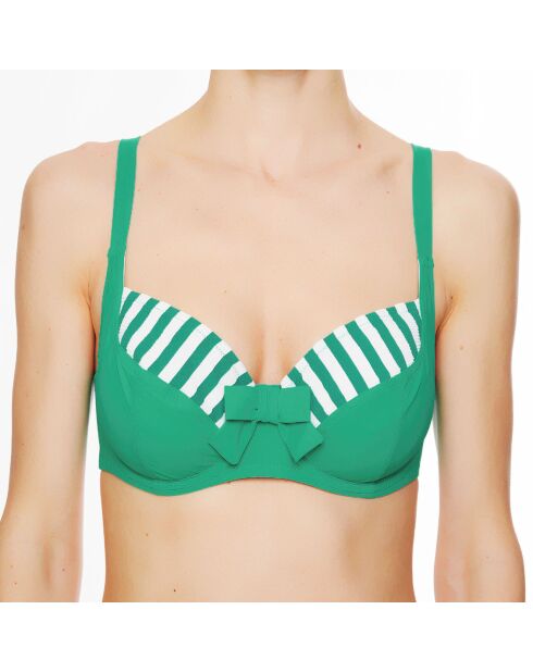 Top de baño suave verde La Jolie Baigneuse