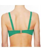 Haut de maillot de bain à coque bandeau La Jolie Baigneuse vert