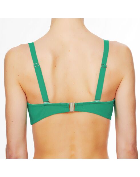 Haut de maillot de bain à coque bandeau La Jolie Baigneuse vert
