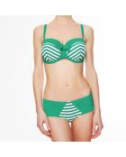 Haut de maillot de bain à coque bandeau La Jolie Baigneuse vert