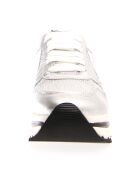 Baskets en Cuir May argentées - Talon 4 cm