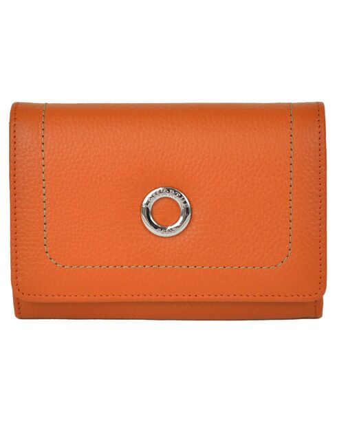 Portefeuille Paris orange - 14.7x11.8 cm