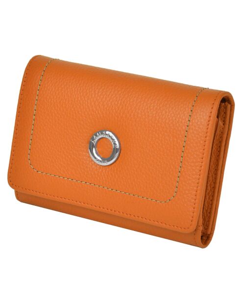 Portefeuille Paris orange - 14.7x11.8 cm