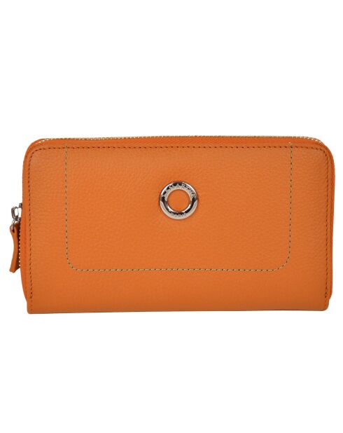 Portefeuille Paris orange - 19x11 cm