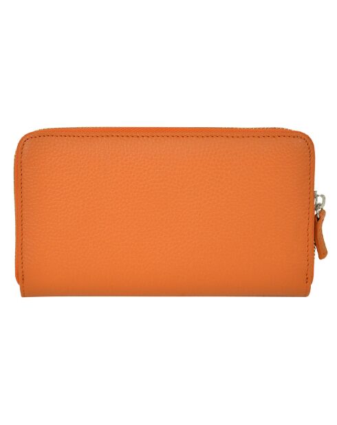 Portefeuille Paris orange - 19x11 cm