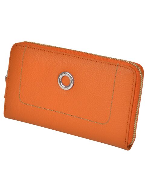 Portefeuille Paris orange - 19x11 cm