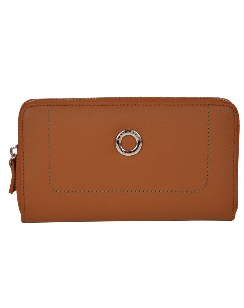 Portefeuille Paris cognac - 19x11 cm