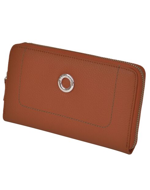 Portefeuille Paris cognac - 19x11 cm