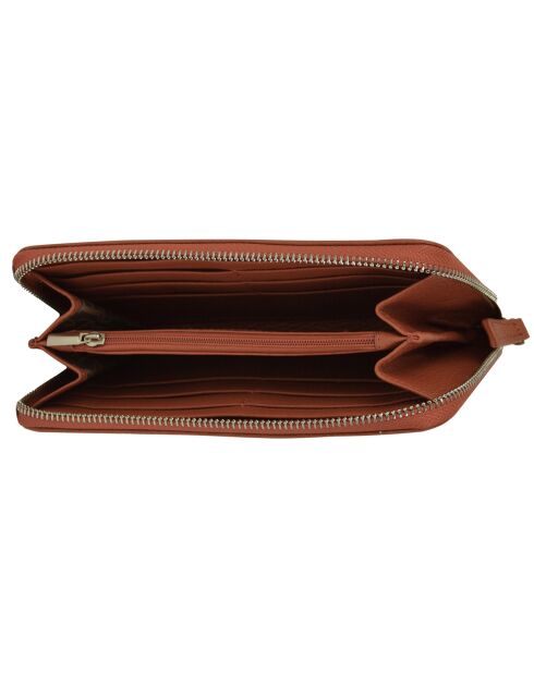 Portefeuille Paris cognac - 19x11 cm