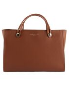 Sac à main en Cuir Fidèle cognac - 36x25x14 cm