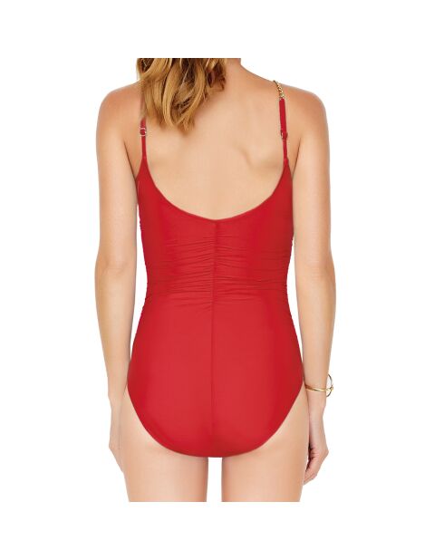 Maillot de Bain 1 Pièce Gold Standard rouge