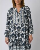 Tunique Liv fleurie bleue