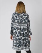 Tunique Liv fleurie bleue