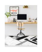 Tapis vinyle Marmol Infinity noir/gris/blanc - 50x100 cm