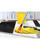 Tapis vinyle Marmol Infinity noir/gris/blanc - 50x100 cm