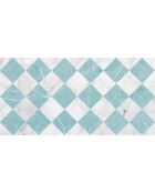 Tapis vinyle Gadir turquoise - 50x100 cm