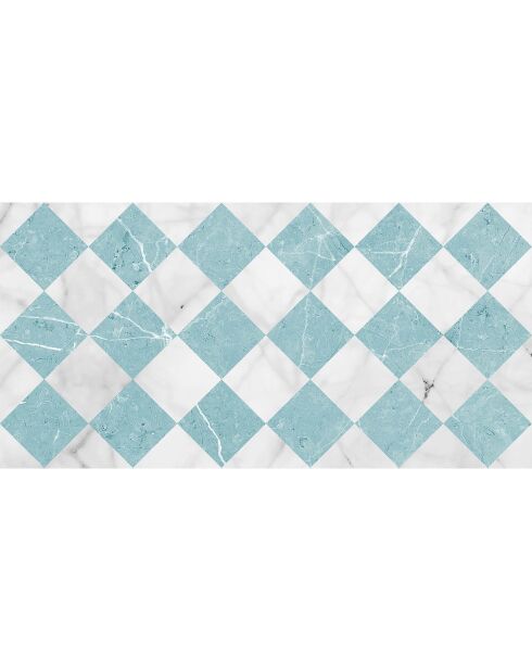 Tapis vinyle Gadir turquoise - 50x100 cm