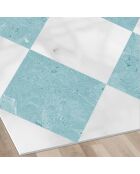 Tapis vinyle Gadir turquoise - 50x100 cm