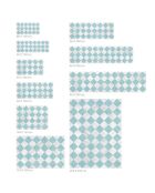 Tapis vinyle Gadir turquoise - 50x100 cm