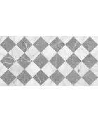 Tapis vinyle Gadir gris - 50x100 cm