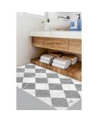 Tapis vinyle Gadir gris - 50x100 cm