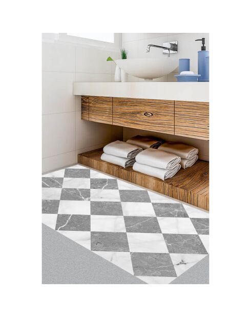 Tappeto in vinile grigio Gadir - 50x100 cm