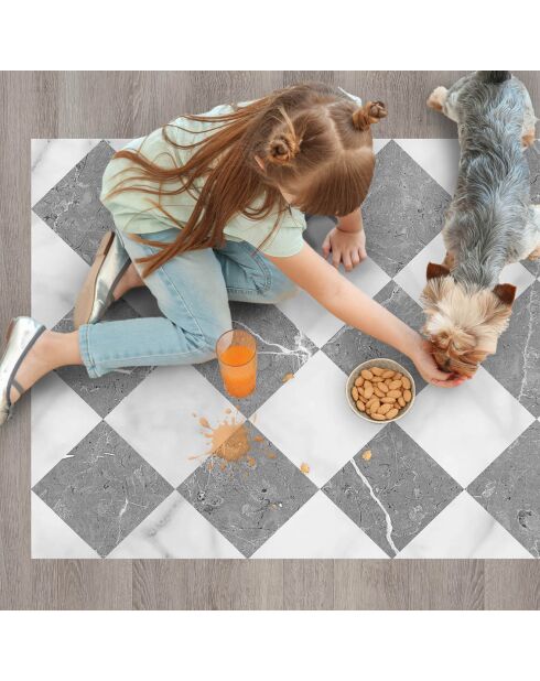 Tappeto in vinile grigio Gadir - 50x100 cm