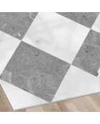 Tapis vinyle Gadir gris - 50x100 cm