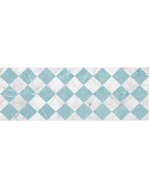 Tapis vinyle Gadir turquoise - 50x140 cm