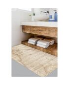 Tapis vinyle Old map beige - 66x100 cm