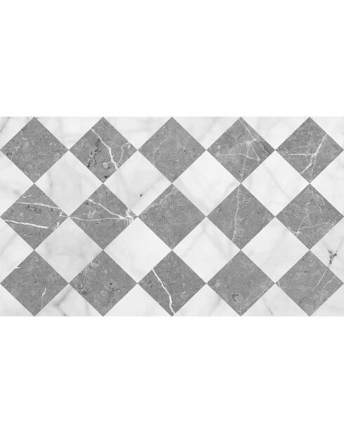 Tapis vinyle Gadir gris - 58x100 cm