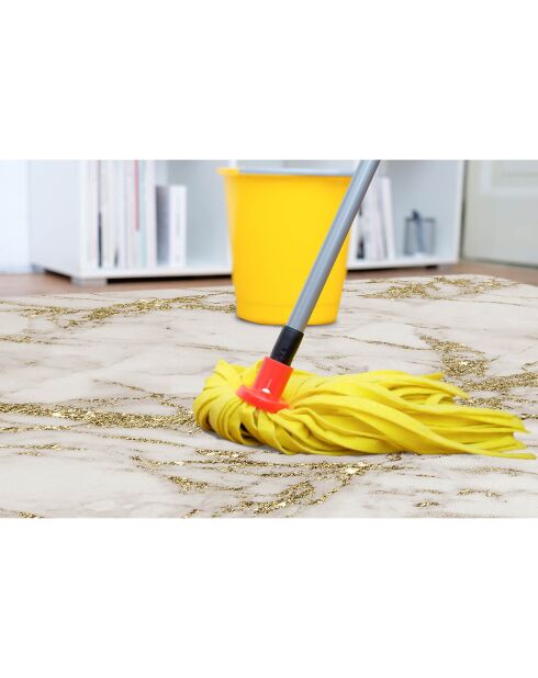 Tapis vinyle Marble marbré/doré - 66x100 cm