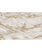 Tapis vinyle Marble marbré/doré - 66x100 cm