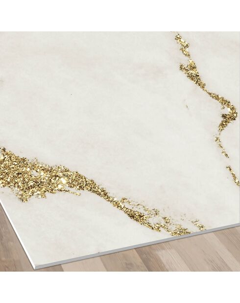 Tapis vinyle Marble marbré/doré - 66x100 cm
