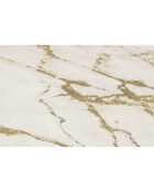 Tapis vinyle Marble marbré/doré - 66x100 cm