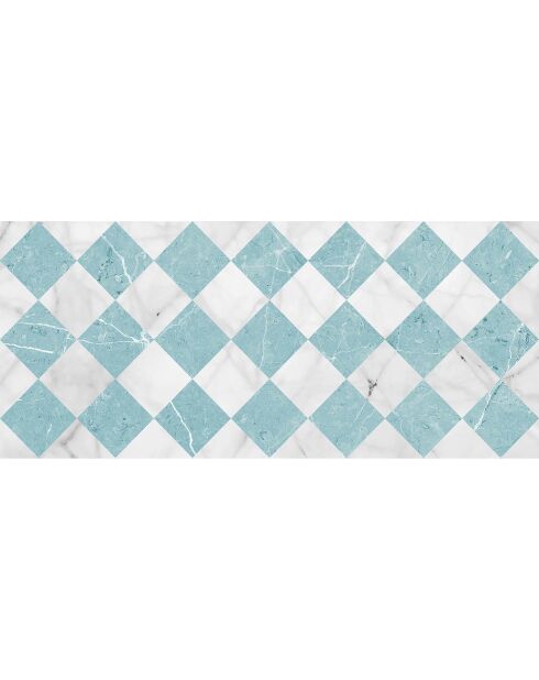 Tapis vinyle Gadir turquoise - 66x150 cm